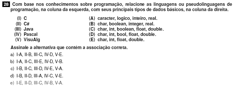 PosComp 2013 - Pergunta 28